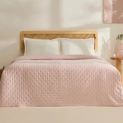 Sale Home Breezy Bedspread, Double, Powder Pink Bedspreads