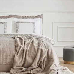 Hot Home Bride Coll Bianca Bedding Set, Double, Stone Bedding Sets