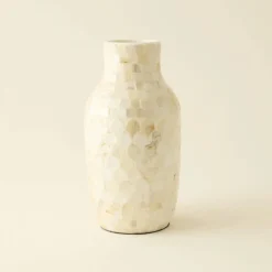 Discount Carrie Vase, 16cm, White Vases