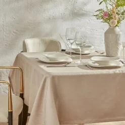Sale Home Chesney Tablecloth, 145cmx200cm, Beige Tablecloths