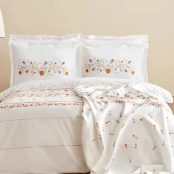 Sale Home Clarice 100% Turkish Cotton Duvet Cover Set, Double, Multi Duvet Cover Sets