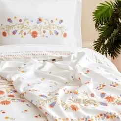 Sale Home Clarice 100% Turkish Cotton Duvet Cover Set, Double, Multi Duvet Cover Sets