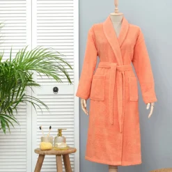 Hot Home Daily Soft 100% Turkish Cotton Bathrobe, S/M, Bathrobes