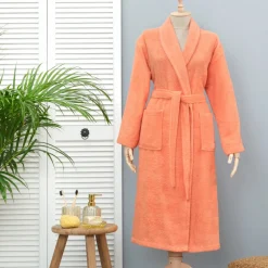 Sale Home Daily Soft 100% Turkish Cotton Bathrobe, L/XL, Bathrobes