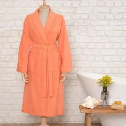 Sale Home Daily Soft 100% Turkish Cotton Bathrobe, L/XL, Bathrobes