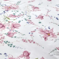 Outlet Home Dalila 100% Turkish Cotton Duvet Cover Set, Double, Pink Duvet Cover Sets