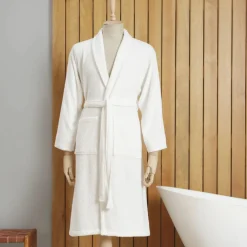 New Home Dielle Recycle Bathrobe, L/XL, Offwhite Bathrobes