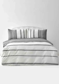 New Home Dobby Woven 100% Turkish Cotton Duvet Cover Set, King, Black White Duvet Cover Sets