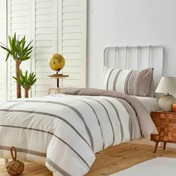 Best Home Dobby Woven Duvet Cover Set, Single, White Duvet Cover Sets