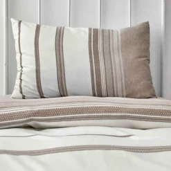 Best Home Dobby Woven Duvet Cover Set, Single, White Duvet Cover Sets