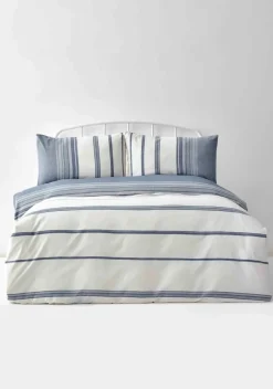 Clearance Home Dobby Woven Duvet Cover Set, King, White Indigo Duvet Cover Sets
