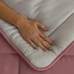 Home Double Face Duvet Cover, 155x220cm, -Light Grey Duvet Cover Sets