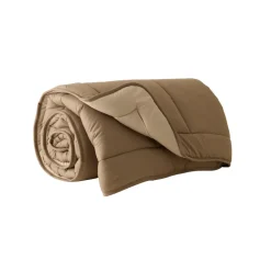 Outlet Home Double Face Duvet Cover, 135x200cm, Beige-Mocha Duvet Cover Sets