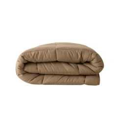 Outlet Home Double Face Duvet Cover, 135x200cm, Beige-Mocha Duvet Cover Sets