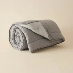 Outlet Home Double Face Duvet Cover, 155x220cm, Anthratice-Grey Duvet Cover Sets