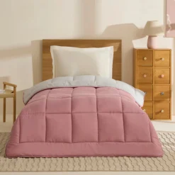 Best Home Double Face Duvet Cover, 135x200cm, -Light Grey Duvet Cover Sets