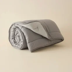 Outlet Home Double Face Duvet Cover, 135x200cm, Anthratice-Grey Duvet Cover Sets