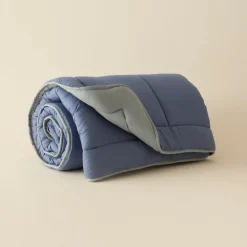 Outlet Home Double Face Duvet Cover, 200x200cm, Blue-Mint Duvet Cover Sets