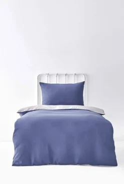 Online Home Duvet Cover Set, Single, Navy Blue Light Grey Duvet Cover Sets