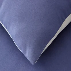 Online Home Duvet Cover Set, Single, Navy Blue Light Grey Duvet Cover Sets