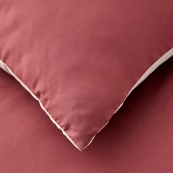 Best Home Duvet Cover Set, Single, Burgundy Beige Duvet Cover Sets