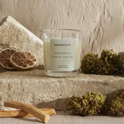 Clearance Home Essential Green Touch Candle, Aquamarine Candles