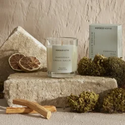 Clearance Home Essential Green Touch Candle, Aquamarine Candles