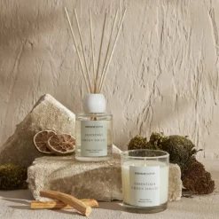 Clearance Home Essential Green Touch Candle, Aquamarine Candles