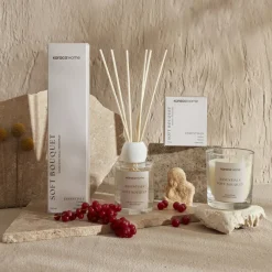 New Home Essentials Soft Bouquet Reed Diffuser, 100 ml, Light Pink Home Diffusers