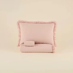 Online Home Fiona Bedspread Set, Double, Powder Pink Bedspreads