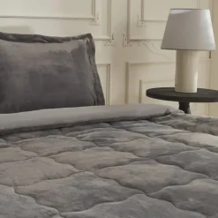 Sale Home Flufy Comfort Bedding Set, Single, Anthracite Bedding Sets