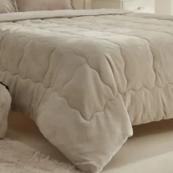 Sale Home Flufy Comfort Bedding Set, Single, Beige Bedding Sets