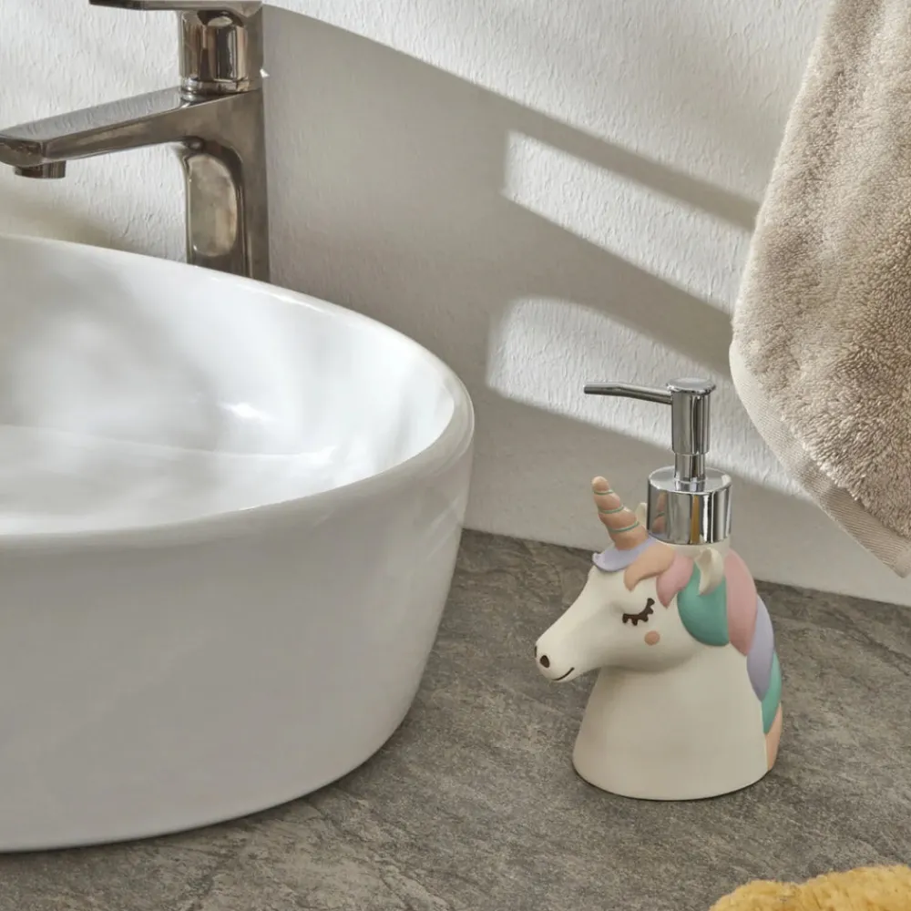 Home Funny Unicorn Soap Pump, 11cmx7cmx16cm, Multi Bath Accessories