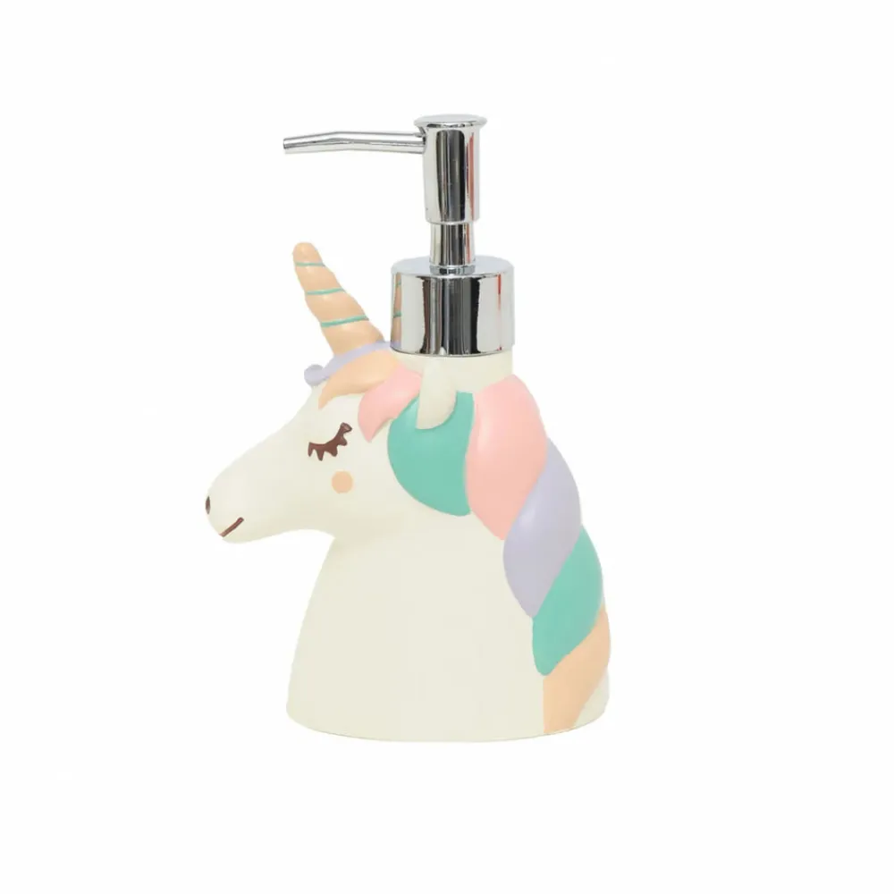 Home Funny Unicorn Soap Pump, 11cmx7cmx16cm, Multi Bath Accessories