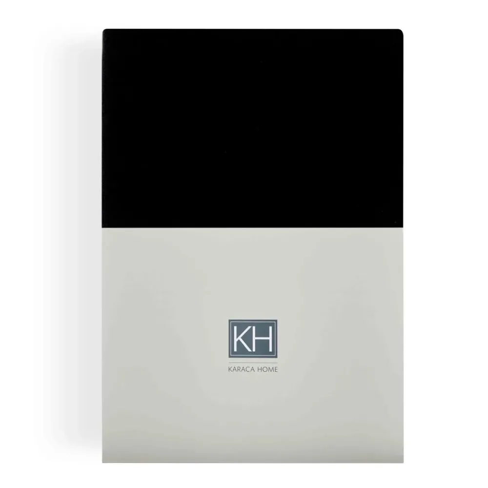 Hot Home Jersey 100% Turkish Cotton Fitted Sheet, Super King, Anthracite Bed Sheets