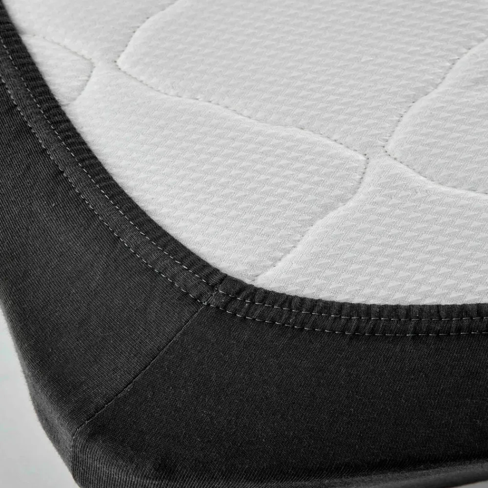 Hot Home Jersey 100% Turkish Cotton Fitted Sheet, Super King, Anthracite Bed Sheets