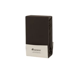 Best Home Jersey 100% Turkish Cotton Fitted Sheet, 180x200+30cm, Anthracite Bed Sheets