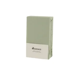 New Home Jersey 100% Turkish Cotton Fitted Sheet, 160x200+30cm, Mint Bed Sheets