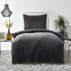 Outlet Home Joena Soft Bedspread Set, Single, Grey Bedspreads