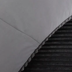 New Home Joena Soft Bedspread Set, Double, Black Bedspreads