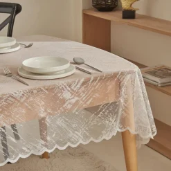 Online Home Luana Tablecloth, 145x220cm, Grey Tablecloths