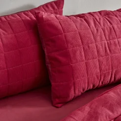 Discount Home Lydia Bedding Set, Double, Burgundy Bedding Sets