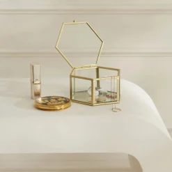 Discount Home Magic Hexagonal Decorative Box, 12cm, Ornaments