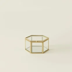 Discount Home Magic Hexagonal Decorative Box, 12cm, Ornaments