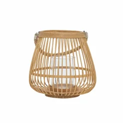 New Home Melanie Bamboo Lattern, 27cm, Brown Ornaments