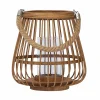 Home Melanie Bamboo Decorative Lattern, 23cm, Brown Ornaments
