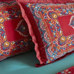 Best Home Mihver Pano 100% Turkish Cotton Duvet Cover Set with Bed Sheet, Double, Multi Duvet Cover Sets