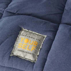 Hot Home Motto 100% Turkish Cotton Comfort Bedding Set, Double, Indigo Bedding Sets|Duvet Cover Sets