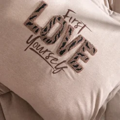 Clearance Home Motto 100% Turkish Cotton Comfort Bedding Set, Double, Beige Bedding Sets|Duvet Cover Sets