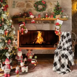 Discount Home Mountain Blanket, 130cmx170cm, White Black Throws & Blankets